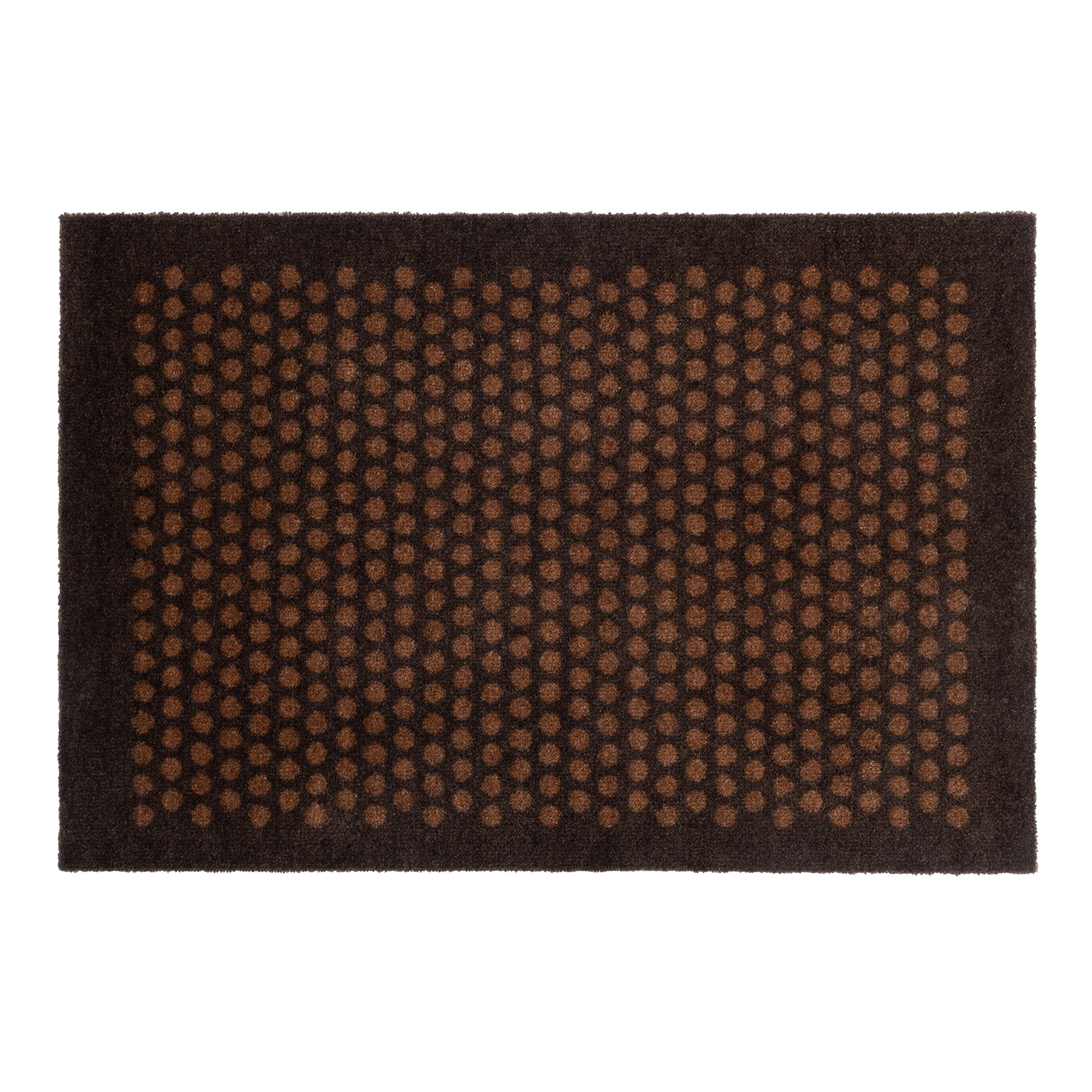 NEW FLOOR MAT 60 x 90 CM - DOT COGNAC/DARK BROWN