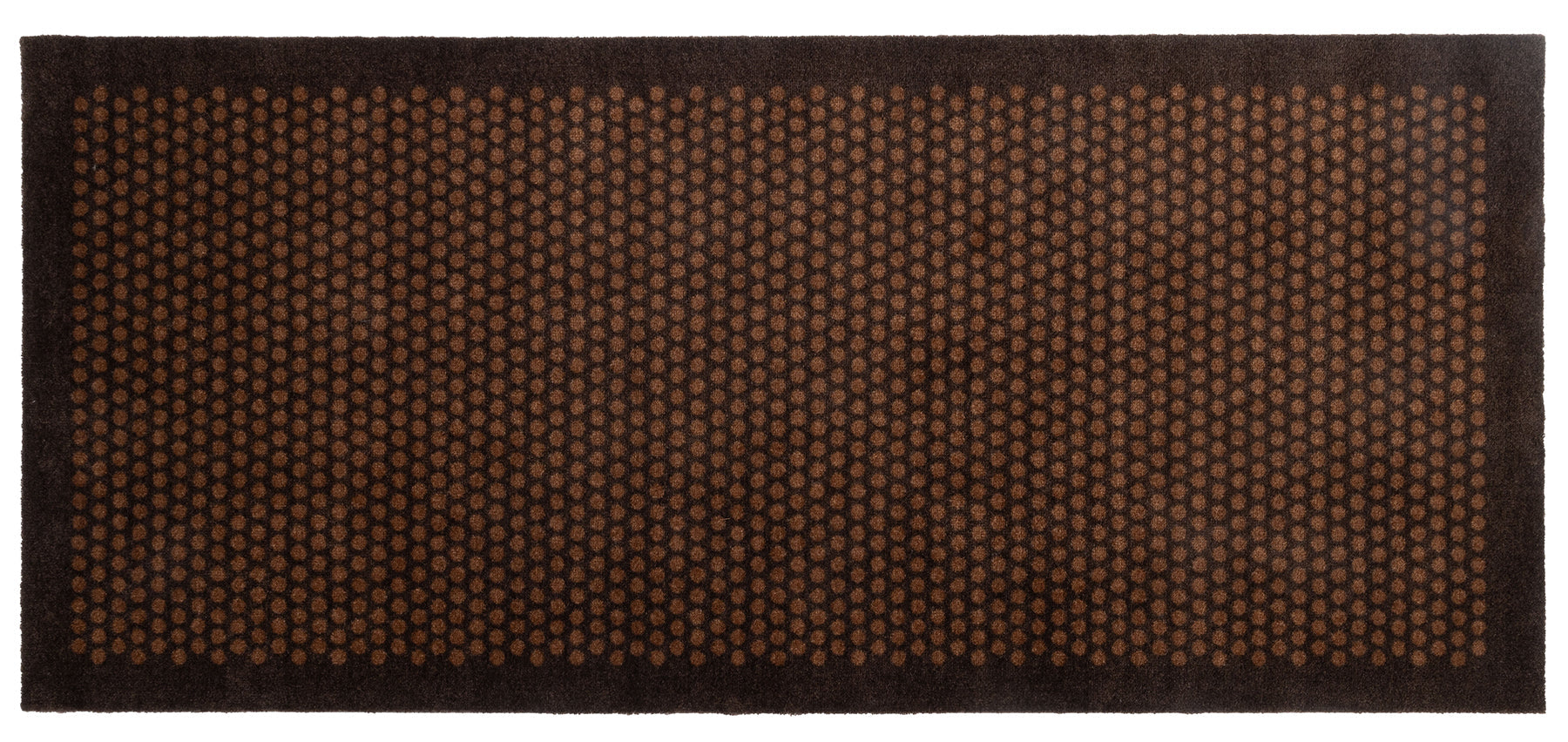 NEW FLOOR MAT 90 X 200 CM - DOT COGNAC/DARK BROWN