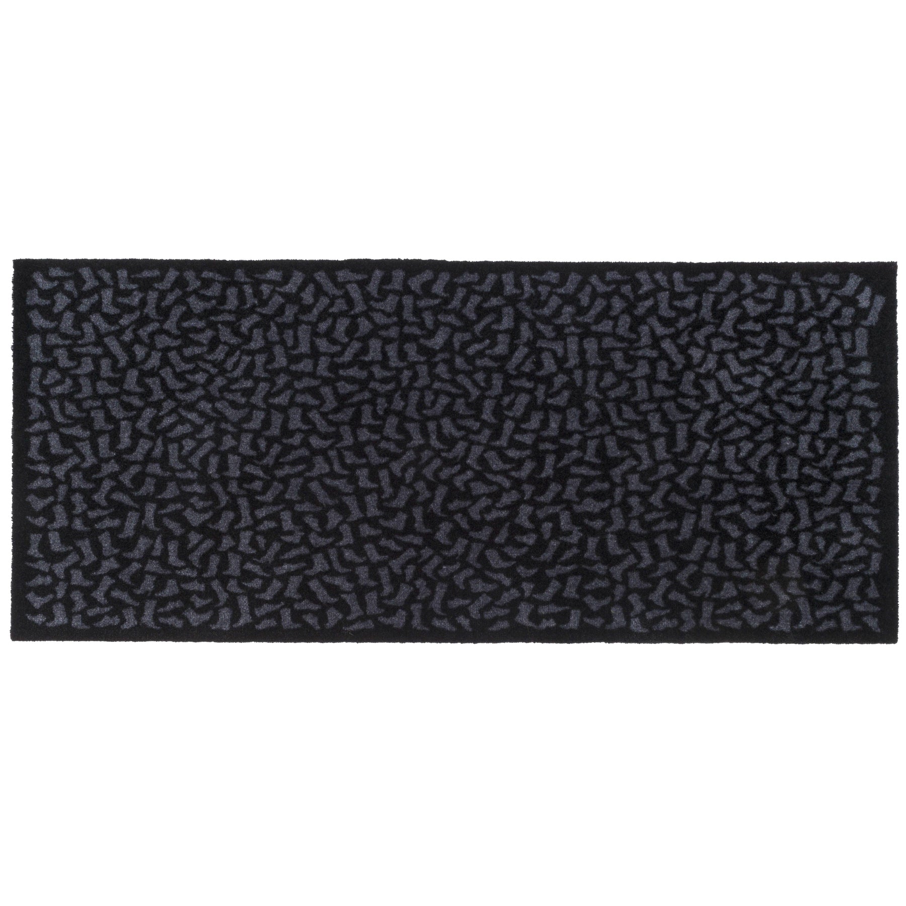 FLOOR MAT 67 x 150 CM - FOOTWEAR/BLACK GREY