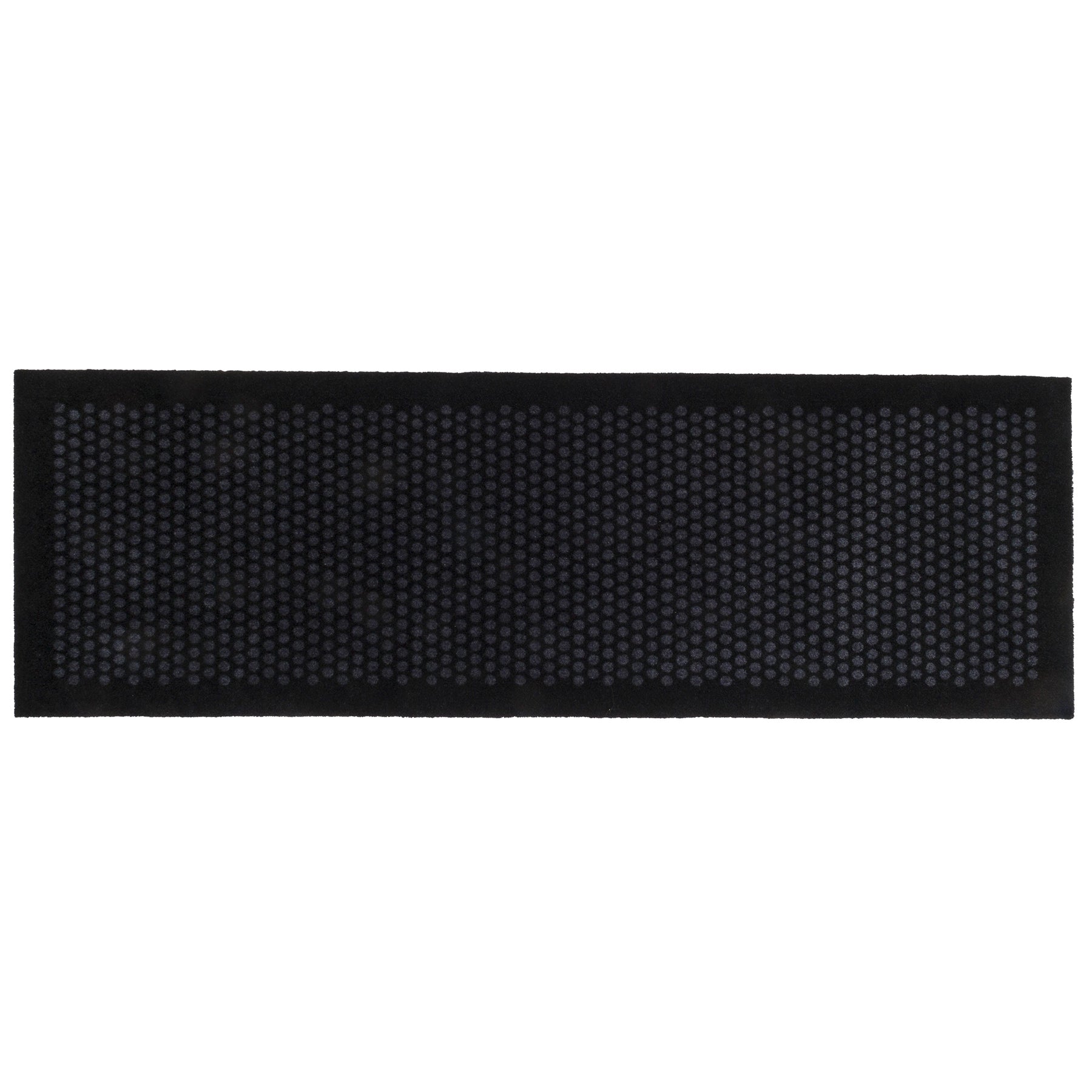 FLOOR MAT 67 x 200 CM - DOT BLACK/grey