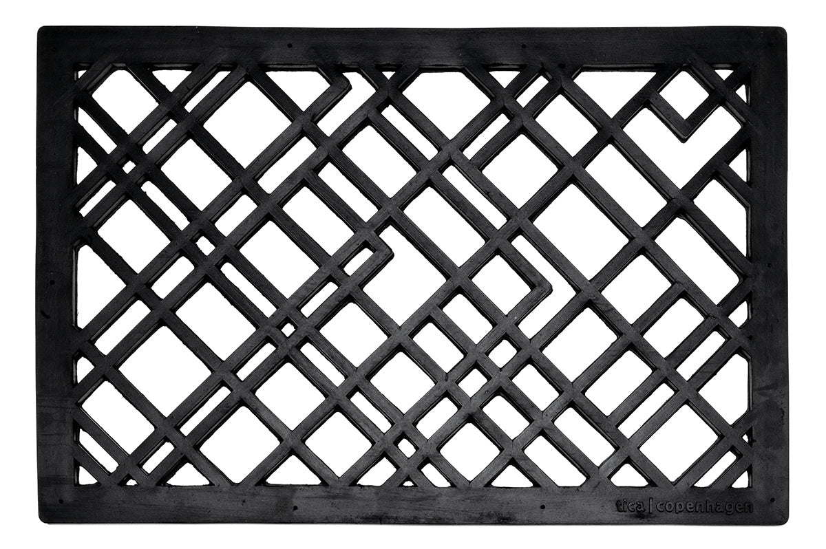 NEW - rubber DOORMAT 40 X 60 CM - LINES