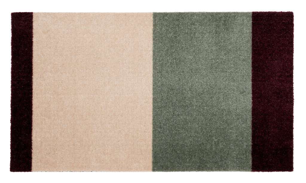 NEW - STRIPES HORIZONTAL - Green/Ivory/Bordeaux