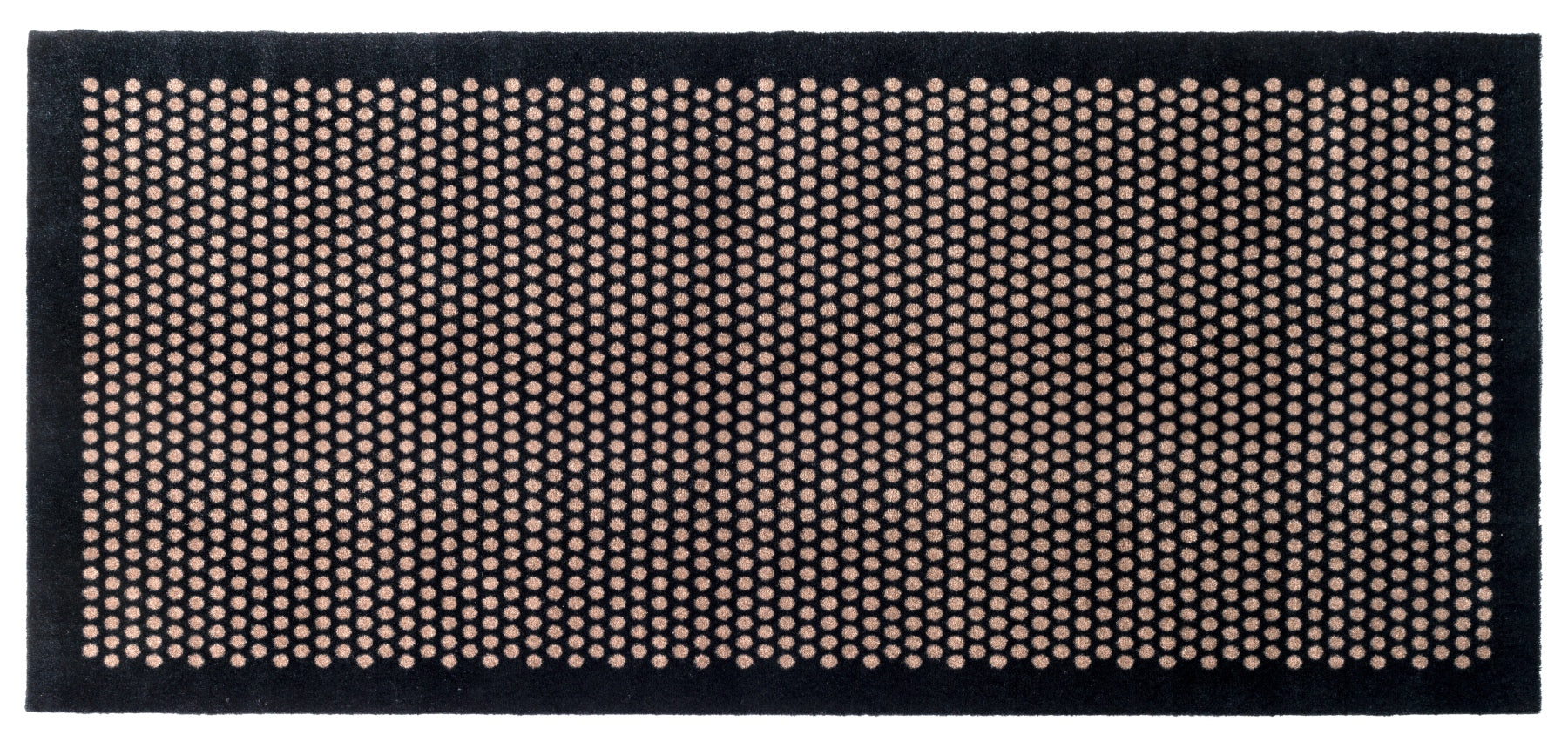 FLOOR MAT 90 x 200 CM - DOT BLACK/SAND
