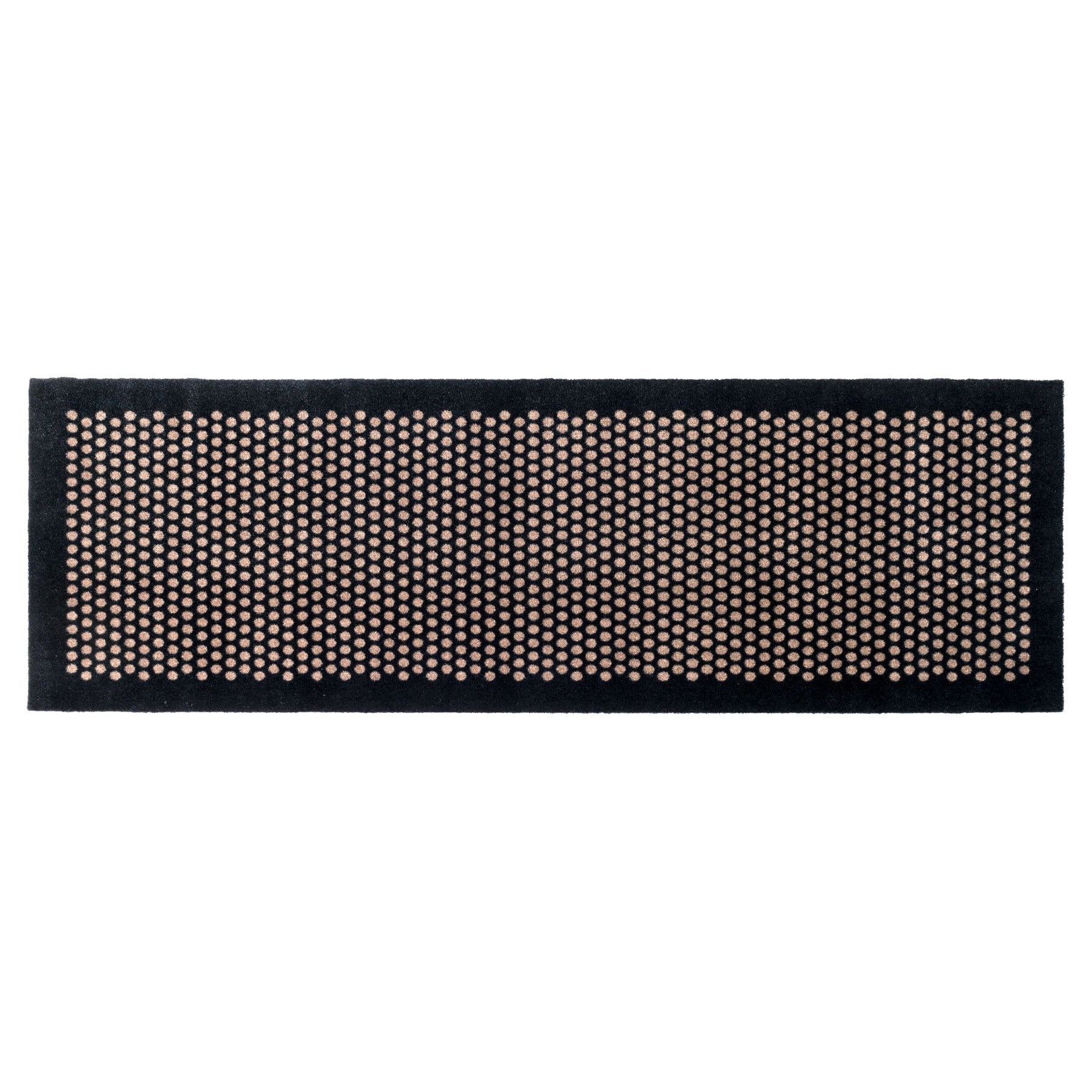 FLOOR MAT 67 x 200 CM DOT BLACK/SAND