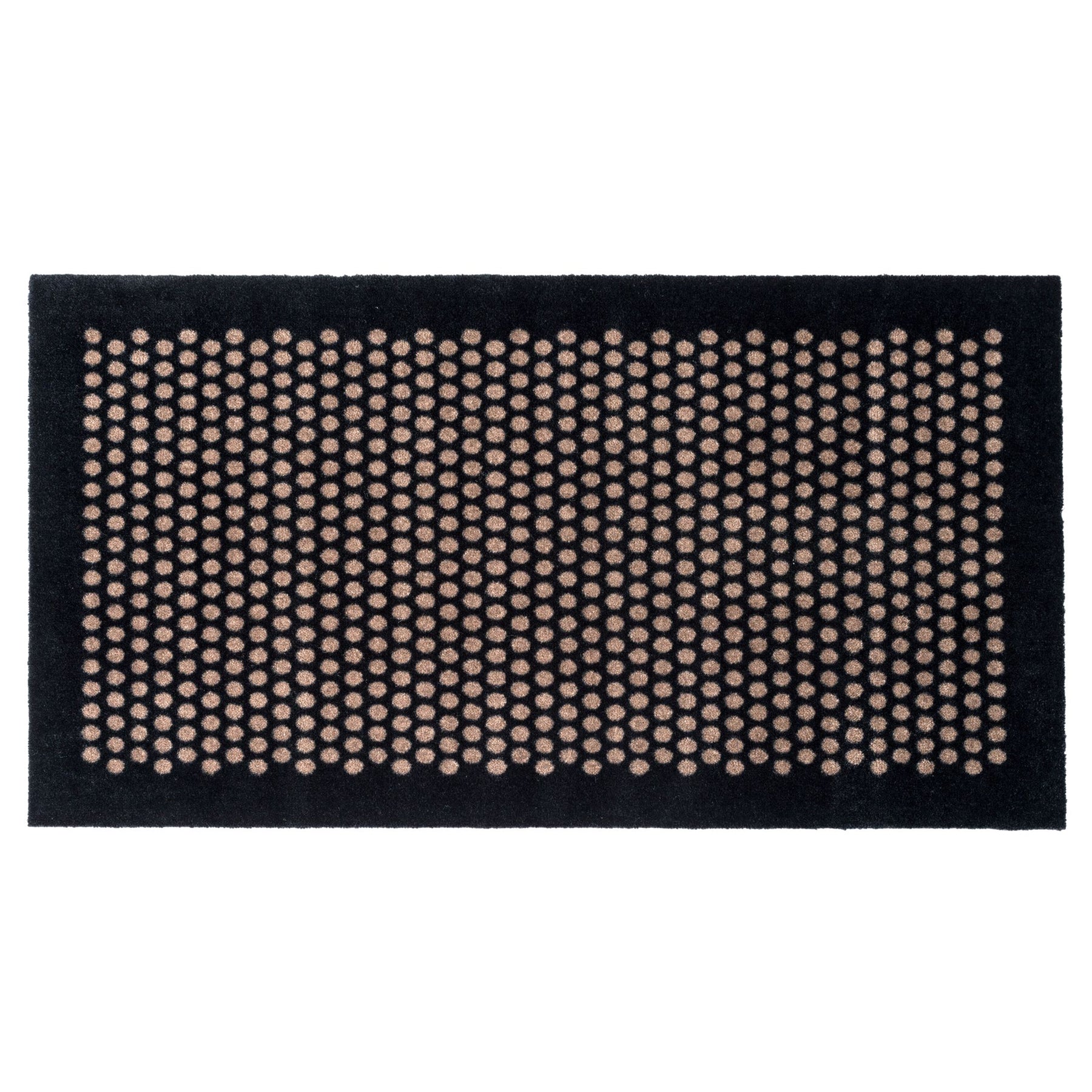 FLOOR MAT 67 x 120 CM - DOT BLACK/SAND