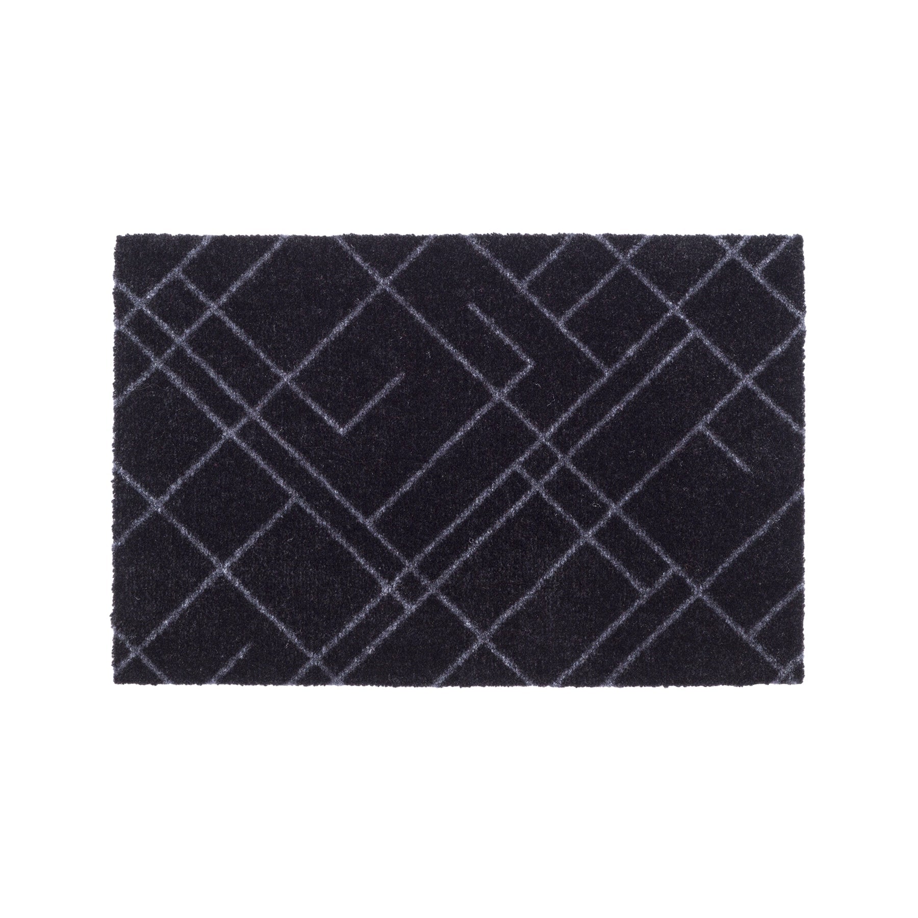 FLOOR MAT 40 x 60 cm - LINES BLACK/GREY