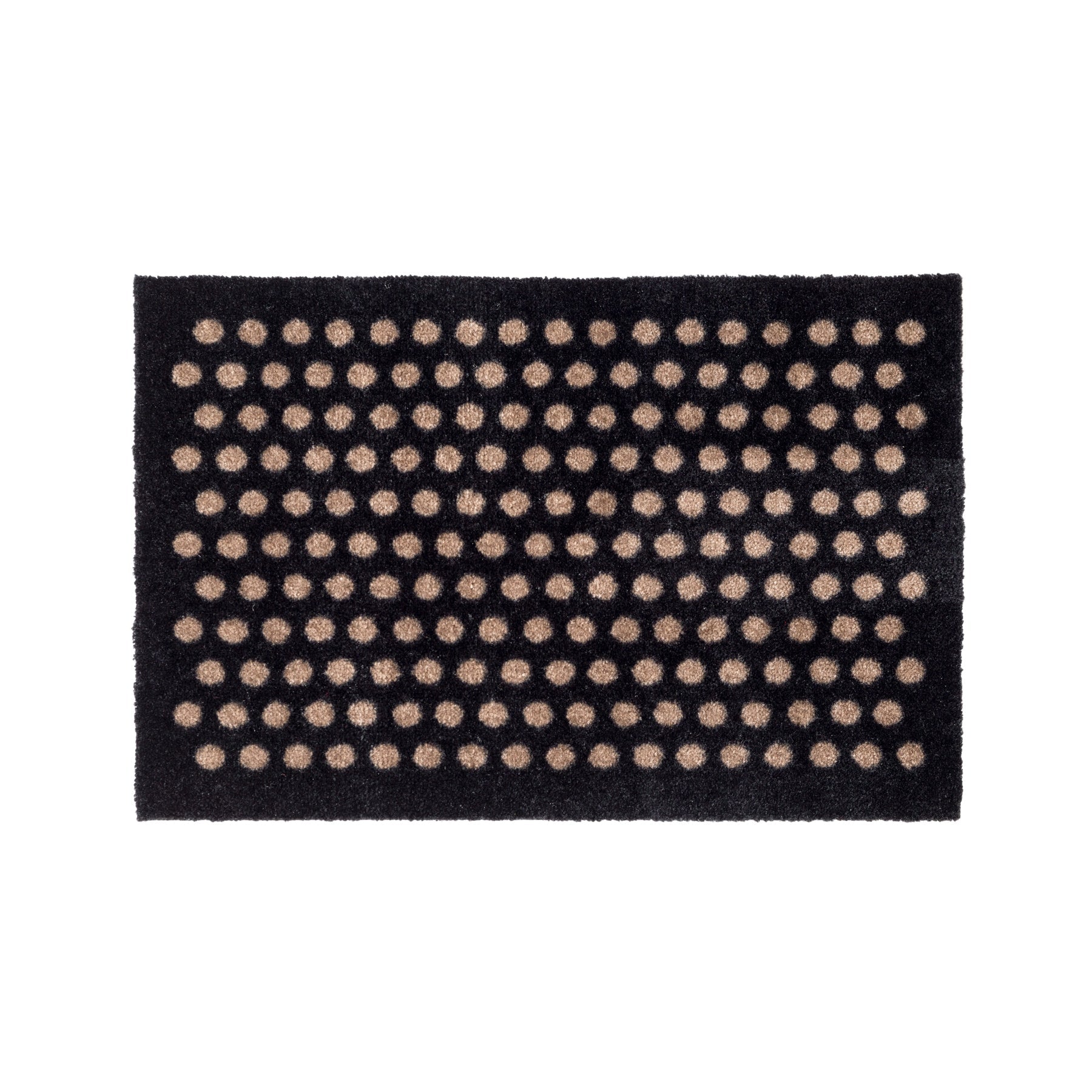 FLOOR MAT 40 x 60 cm - DOT BLACK/SAND