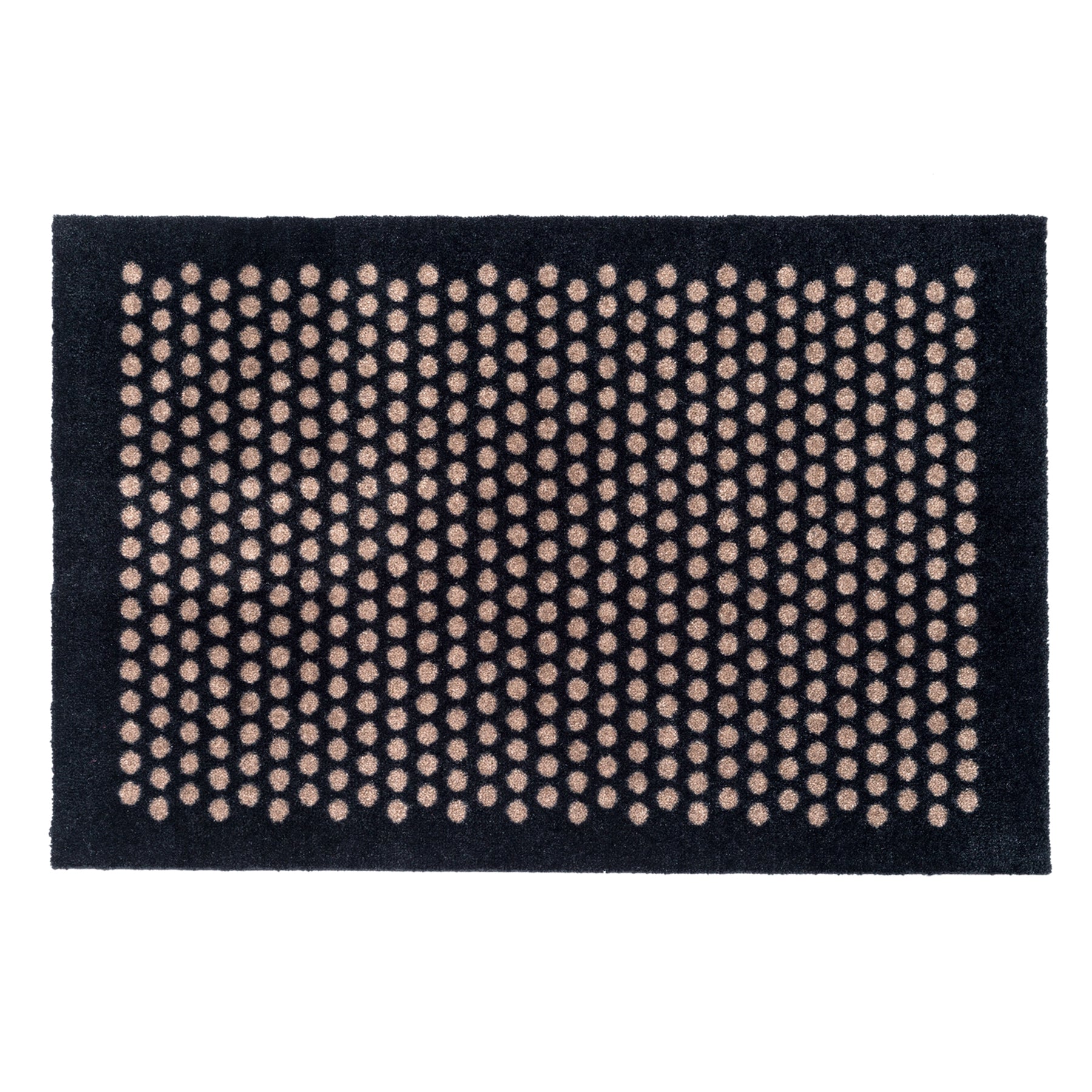 FLOOR MAT 60 x 90 CM - DOT BLACK/SAND
