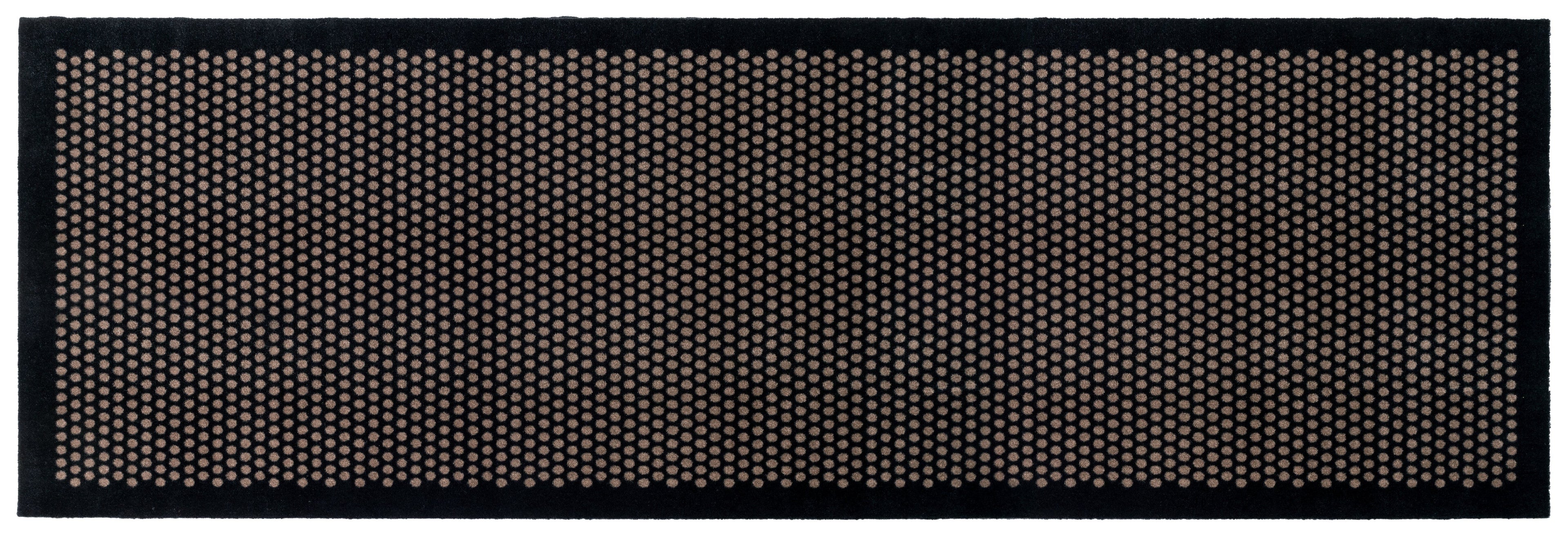 FLOOR MAT 100 x 300 CM - DOT BLACK/SAND